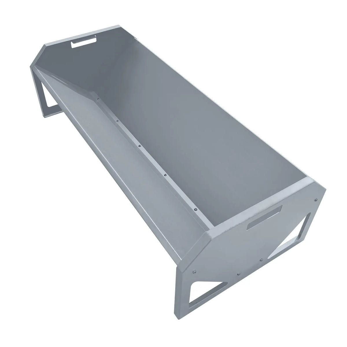 HiMISS Durable Galvanized Steel Livestock Hay Trough