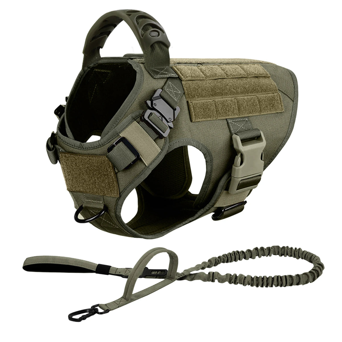 PetraVel Padded Quick Release Nylon Dog Harness And Leash Set