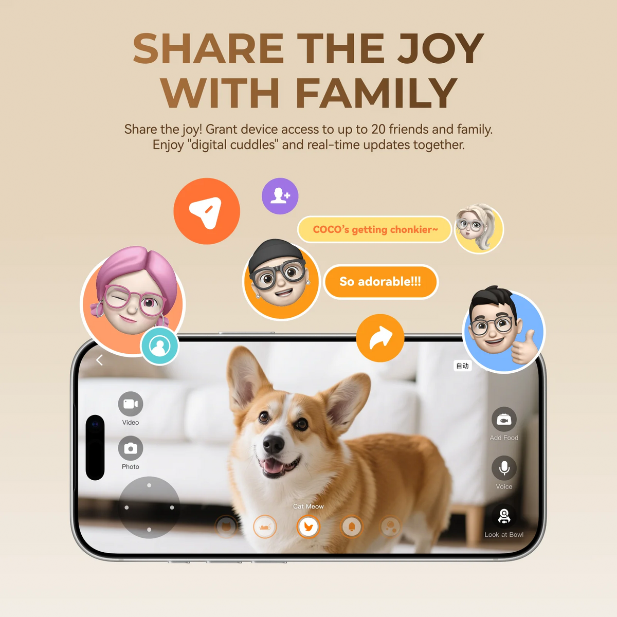 HHOLOVE Smart Pet Feeder With Camera And App Controlled Scheduling