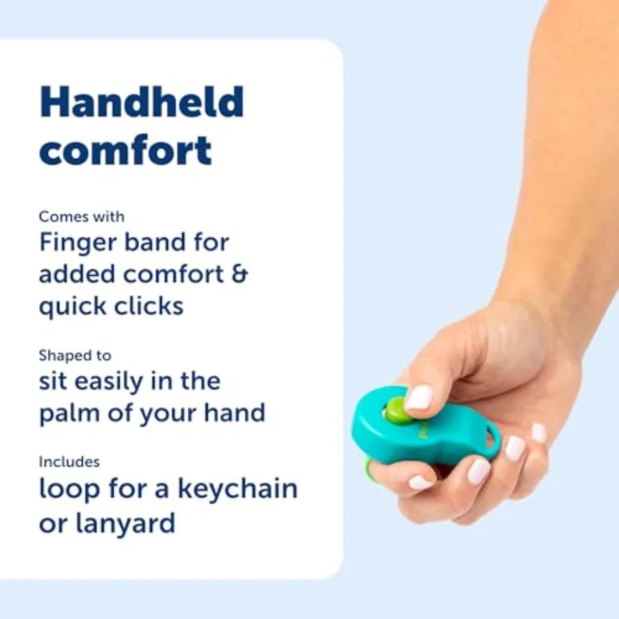 Clik-R Ergonomic Dog Training Clicker With Comfort Finger Band