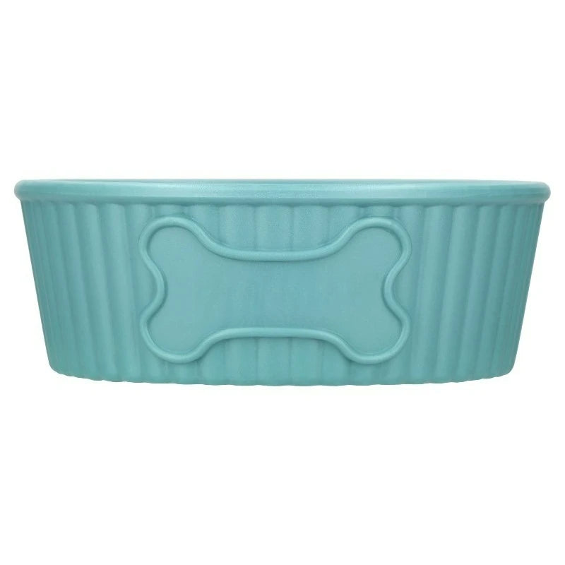 Small 2.2-Cup Pet Bowl, Teal,2.2-cup capacity, with 17.8 fl oz water capacity, helps you gauge portions in a small bowl.