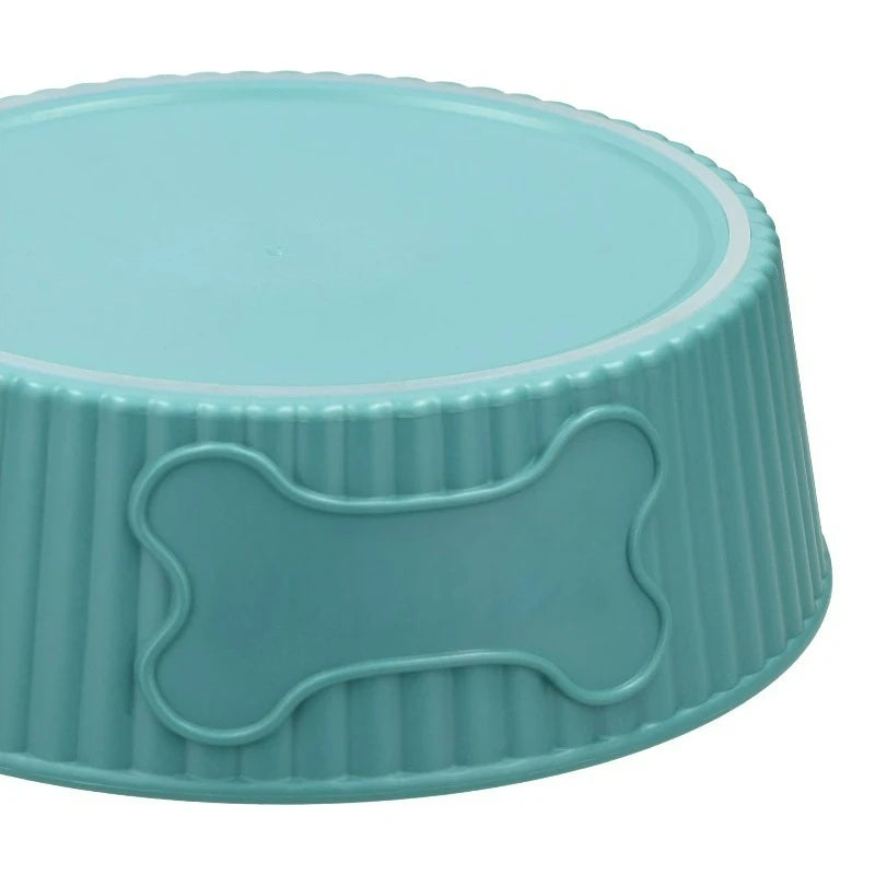 Sturdy Round Plastic Pet Bowl Perfect For Daily Use