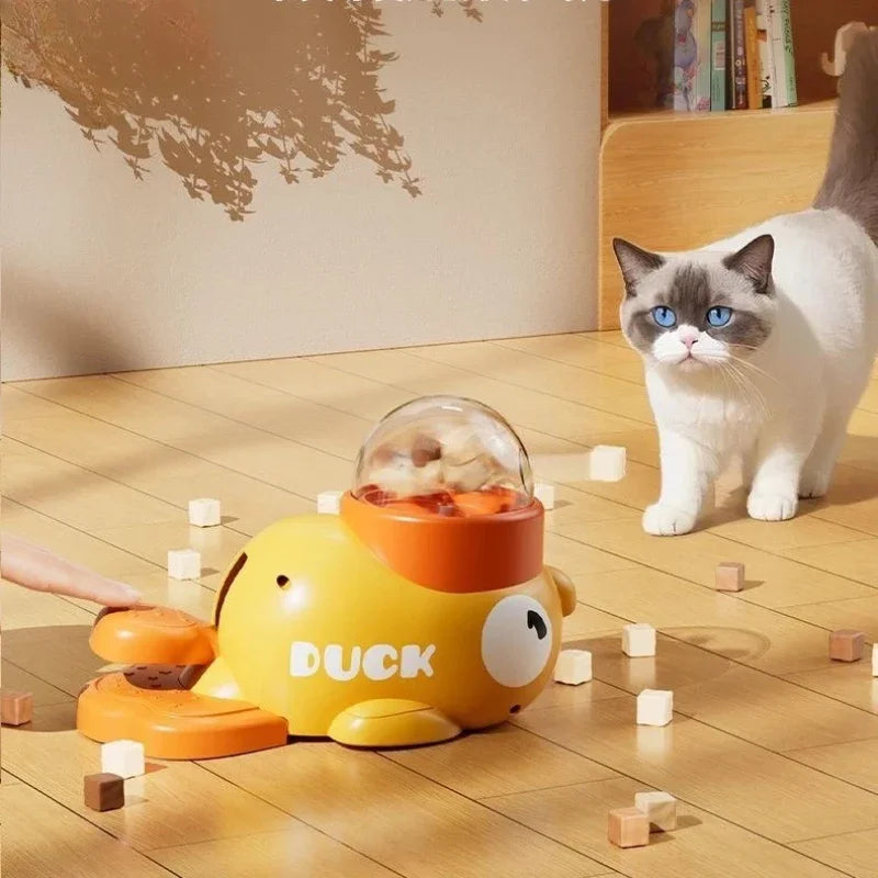 Interactive Automatic Cat Toy and Treat Dispenser for Pets