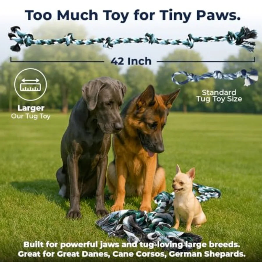 Heavy Duty Nylon Dog Rope Toy For Aggressive Chewers