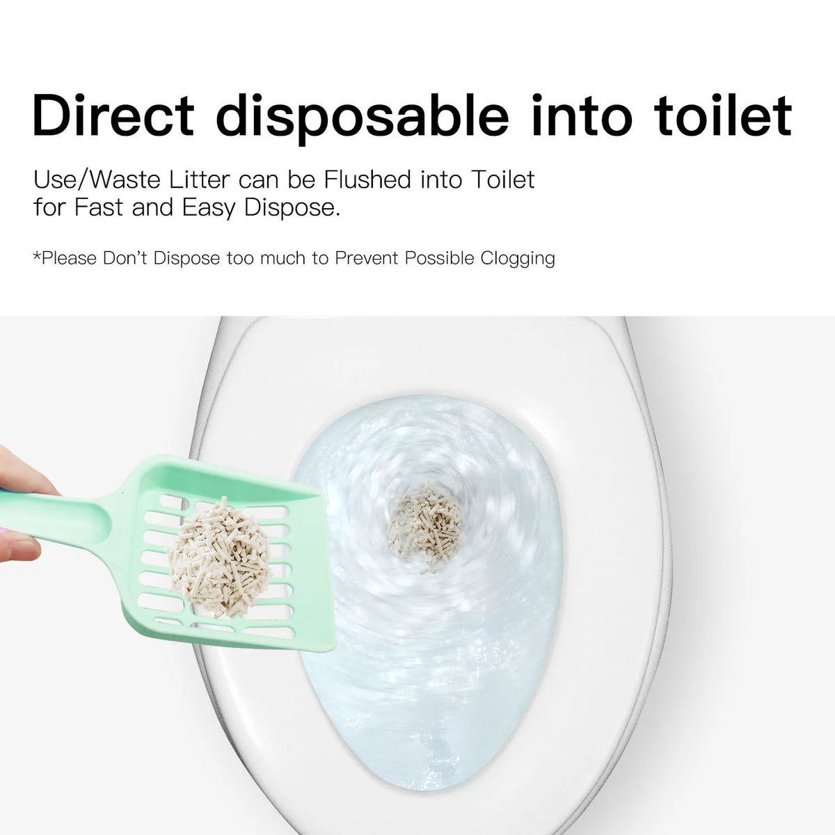 Sumlov Natural Tofu Cat Litter Dust-Free Flushable Clumping Odor Control
