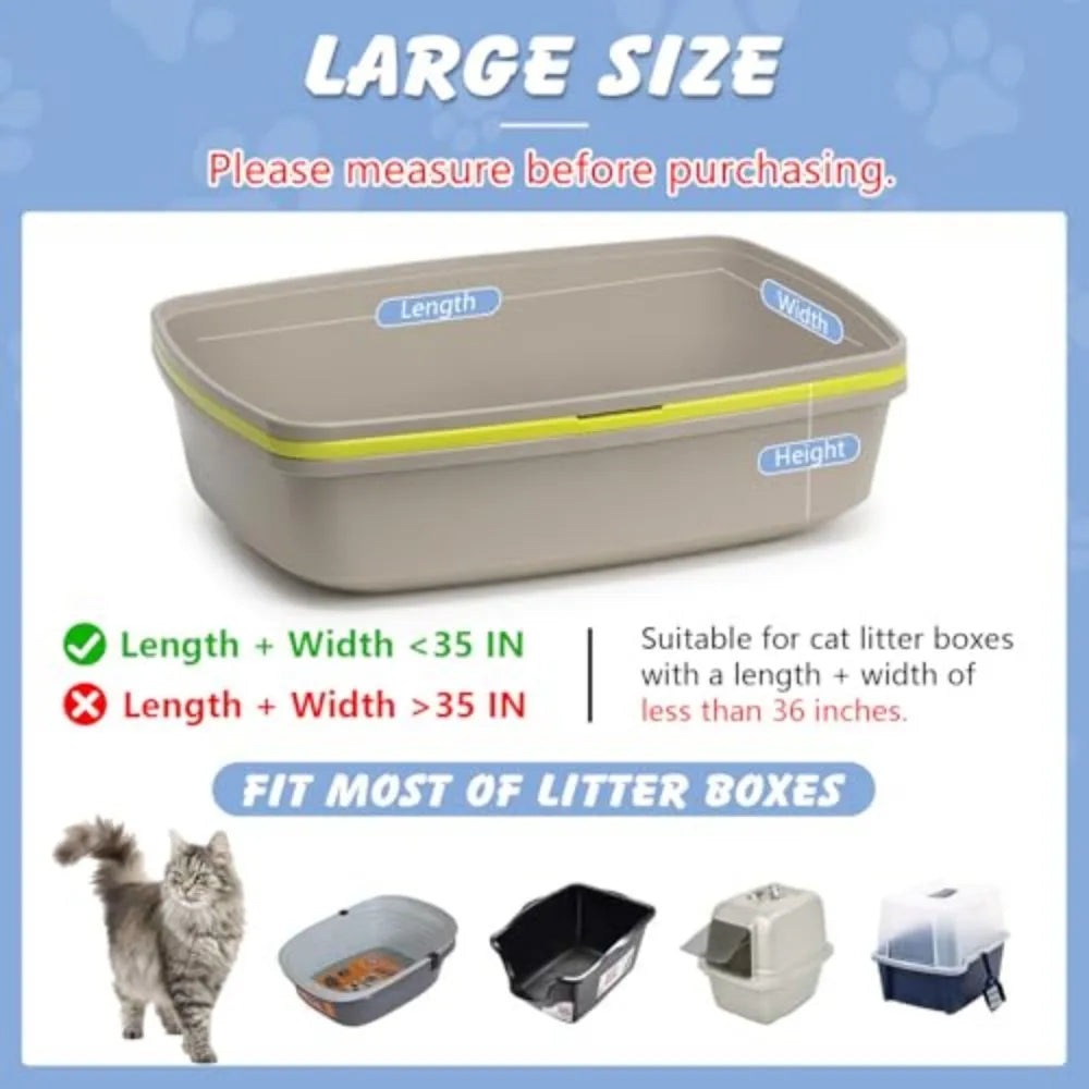 Premium Drawstring Cat Litter Liners Heavy Duty Odor Barrier