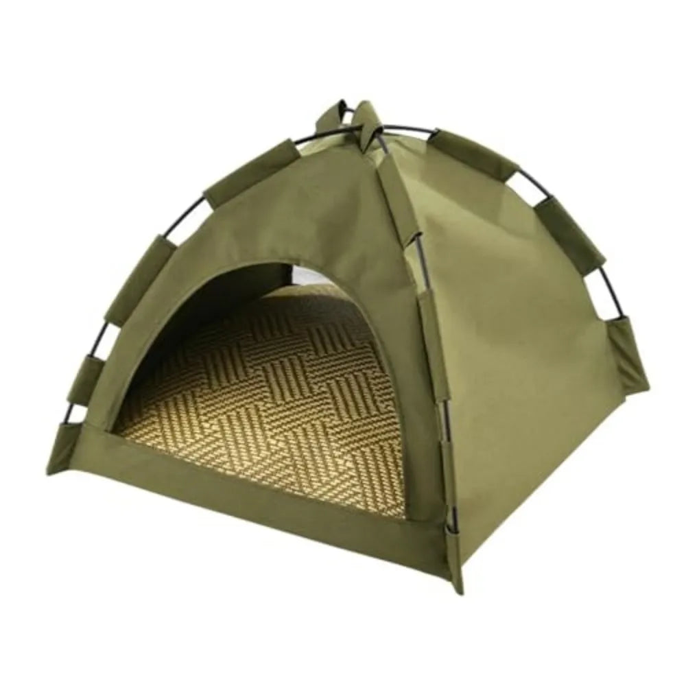 Outdoor Pet Tent Semi Enclosed Portable Washable Shelter