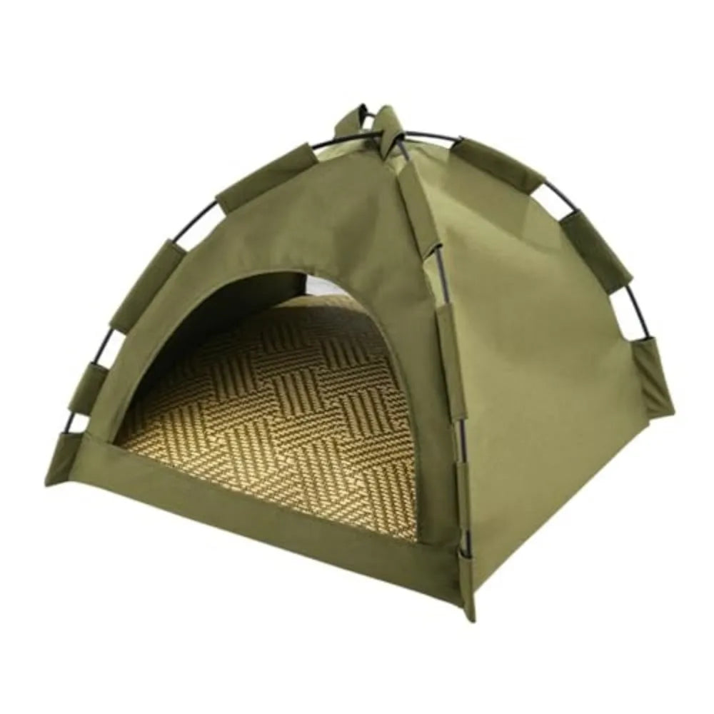 Outdoor Pet Tent Semi Enclosed Portable Washable Shelter