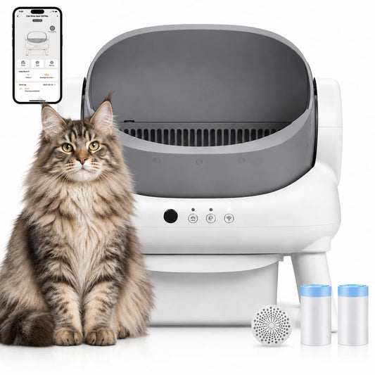 Smart Automatic Self-Cleaning Cat Litter Box With App Odor Control