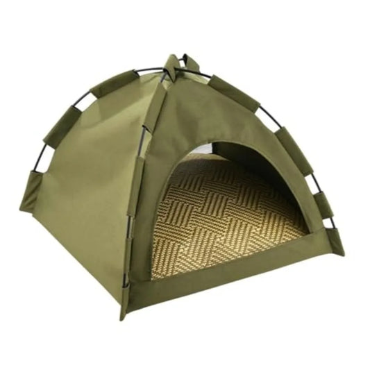 Outdoor Pet Tent Semi Enclosed Portable Washable Shelter