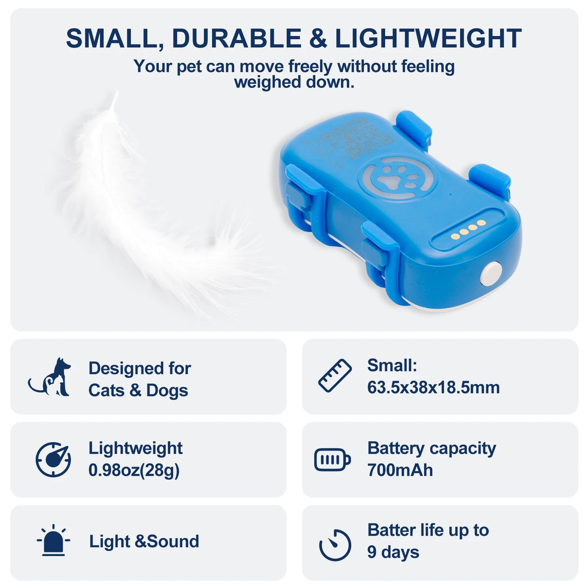 4G GPS Pet Tracker Providing Real Time Location Monitoring Alerts