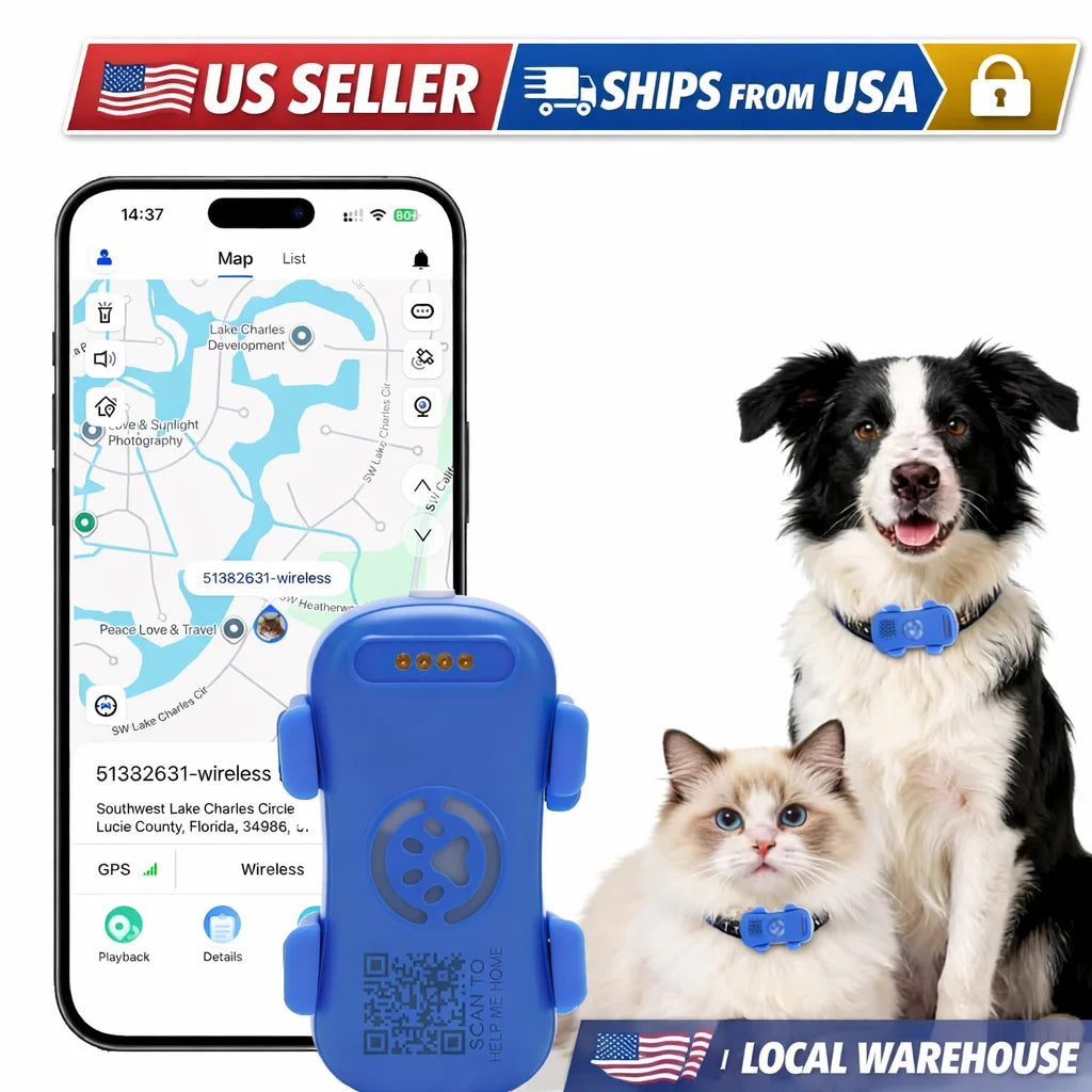 4G GPS Pet Tracker Providing Real Time Location Monitoring Alerts