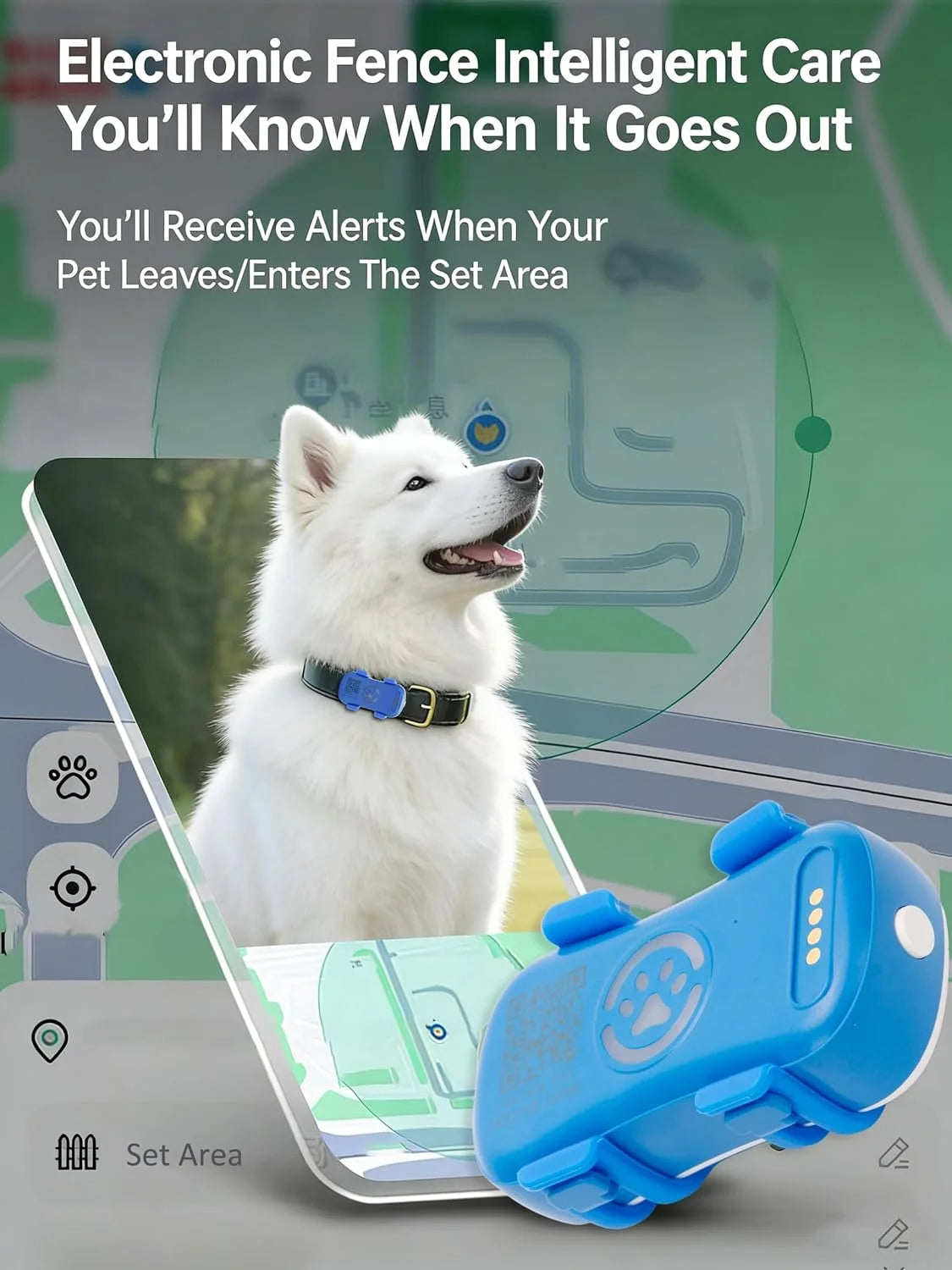 4G GPS Pet Tracker Providing Real Time Location Monitoring Alerts