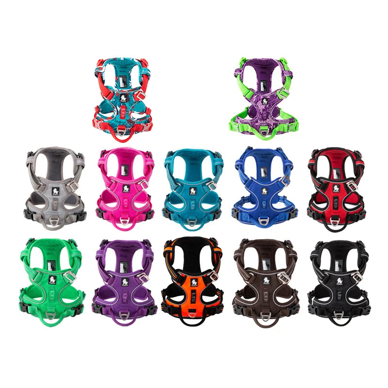 TRUELOVE Reflective Adjustable No Pull Dog Harness for Walking