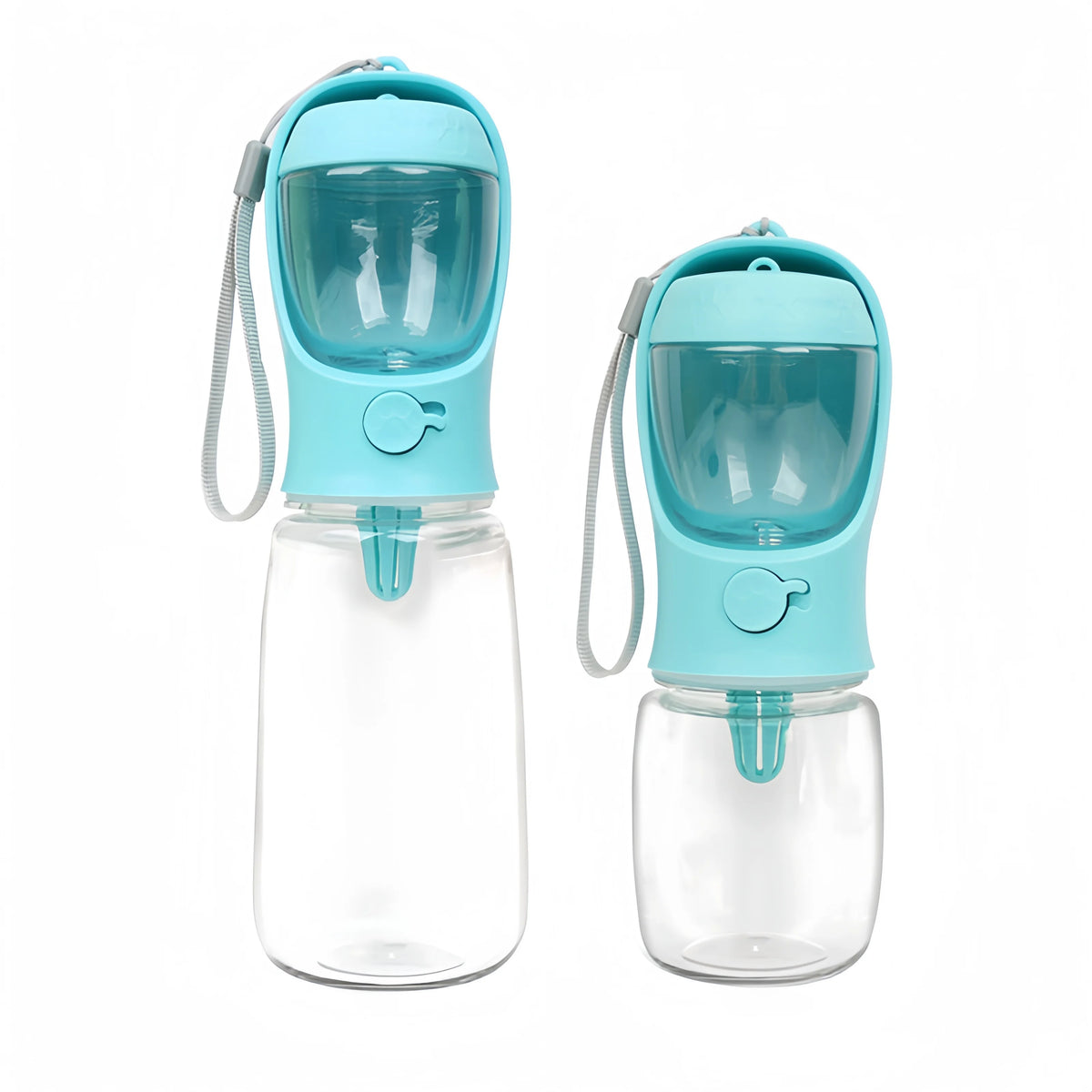 Portable Pet Water Bottle With Food Storage And Drinking Bowl