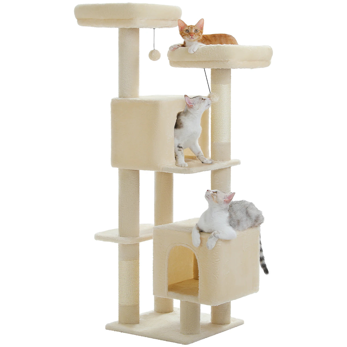 Pawz Road Cactus Cat Tower Featuring Plush Perches And Posts