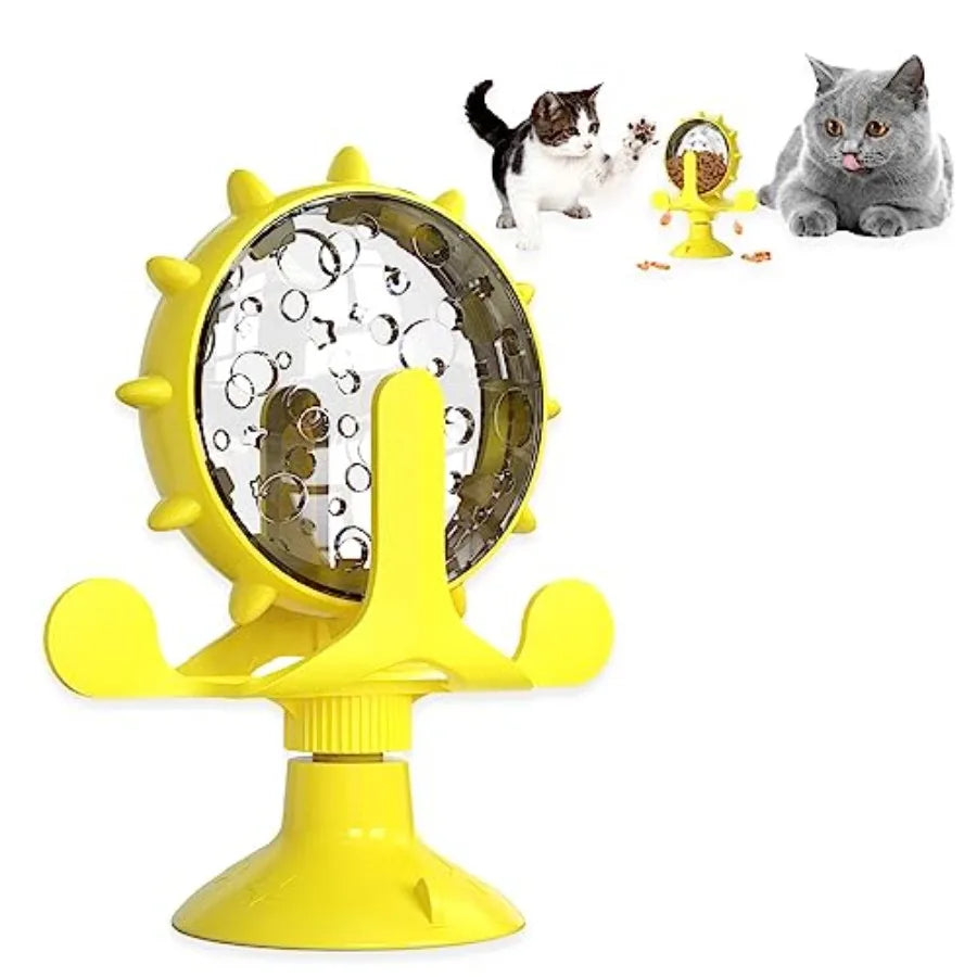 Interactive Rotating Pet Treat Dispenser Toy For Pets