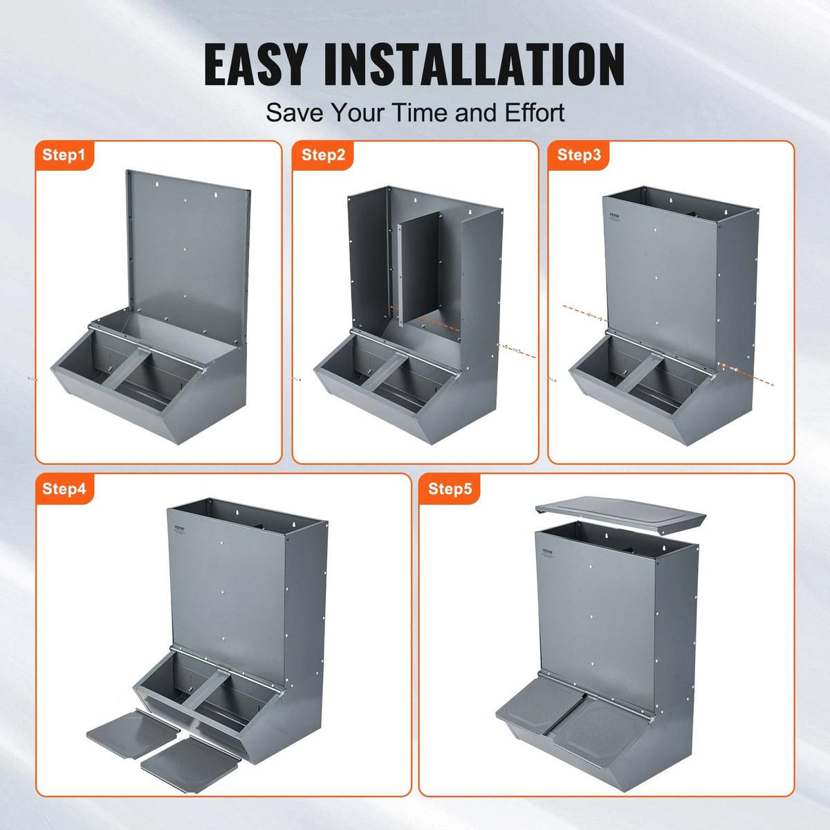 Heavy Duty Galvanized Steel Hog Feeder Trough For Outdoor Farms