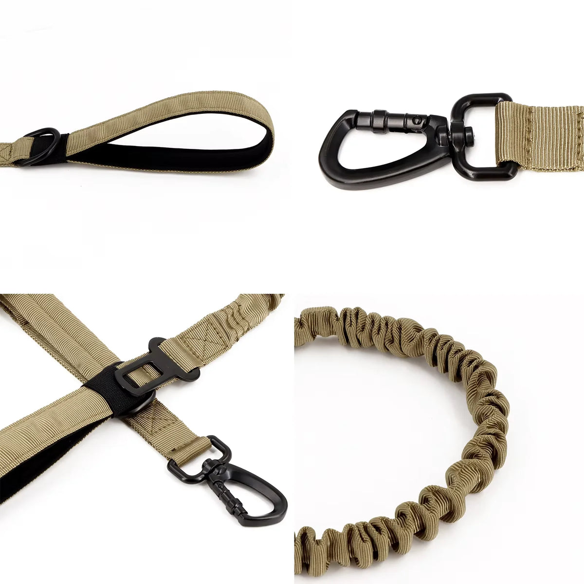 PetraVel Adjustable Dog Leash With Two Handles And Quick Release