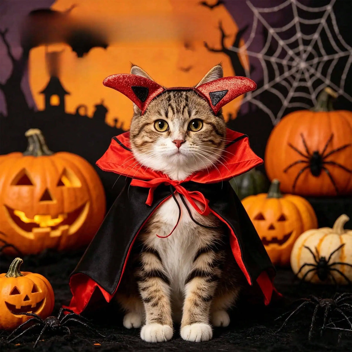 Halloween Bat Cape Pet Costume for Dogs and Cats Outfit
