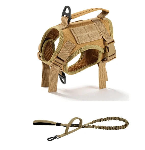 PETRAVEL Tactical Cat Harness Vest Leash Set for Outdoor Training