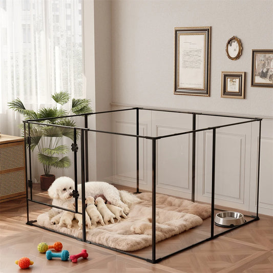Bingopaw Dog Playpen Exercise Fence For Puppies Rabbits