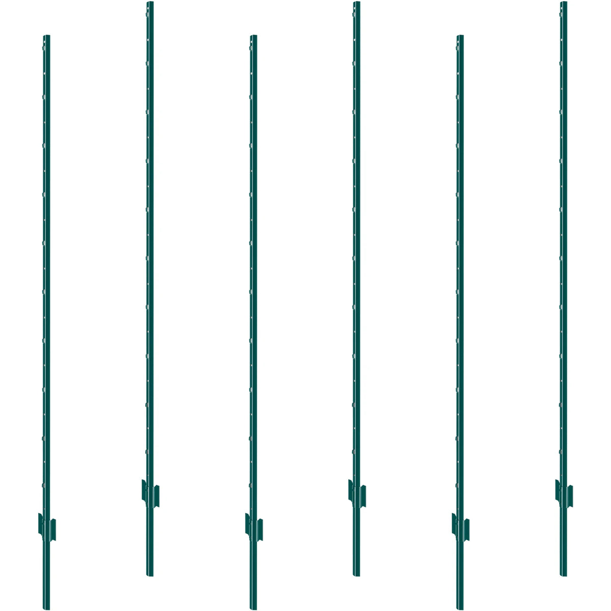 SucceBuy Fence Post T-Post Heavy Duty Metal Fence Posts Sturdy Steel Fence Stakes for GardenYard Lawn Farms&Outdoor Wire Fencing
