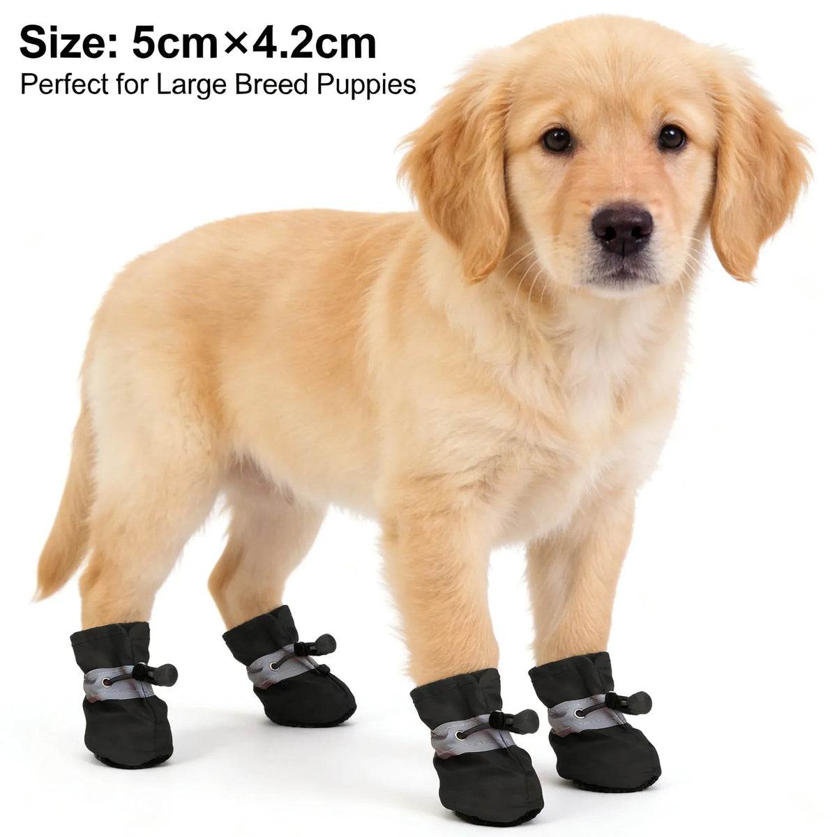 Waterproof Cotton Dog Puppy Boots With Non Slip Soft Soles