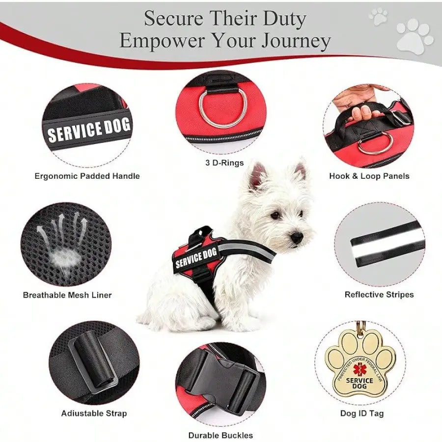 Service Animal Identification Vest With Information Cards