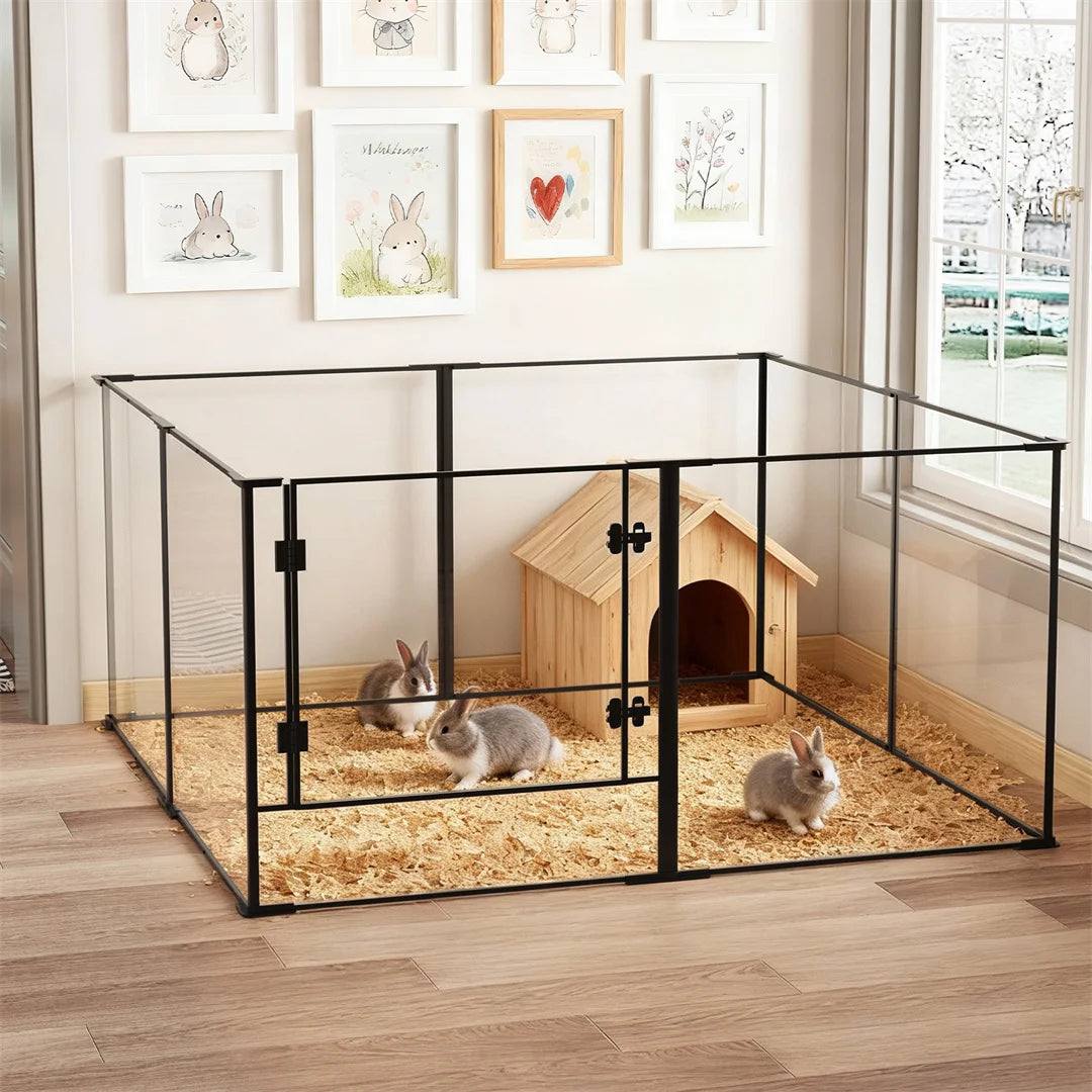 Bingopaw Dog Playpen Exercise Fence For Puppies Rabbits
