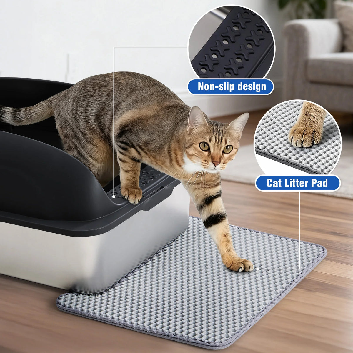 Stainless Steel Cat Litter Box With Lid And Easy Cleaning