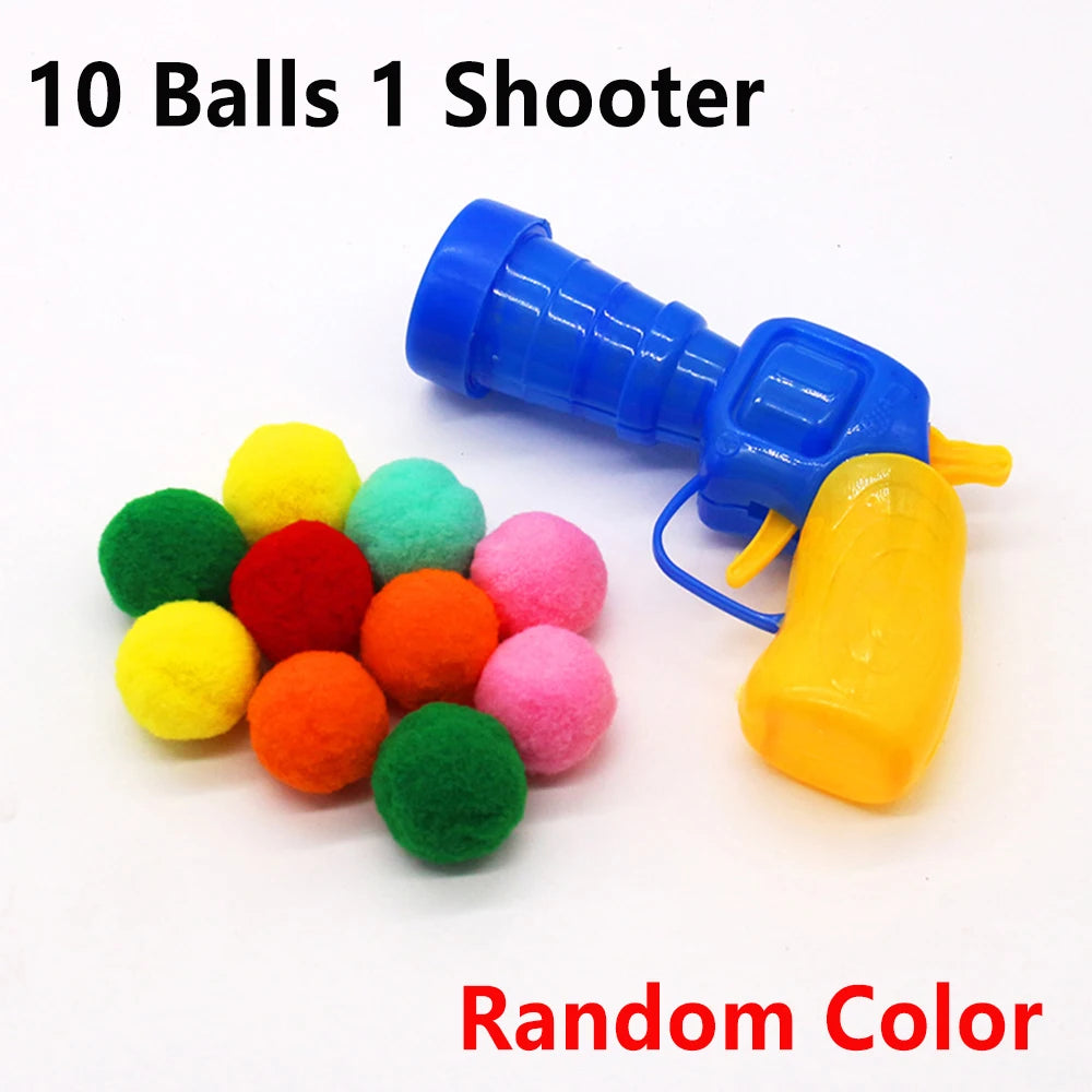Cat Plush Ball Launcher Toy for Interactive Play and Training