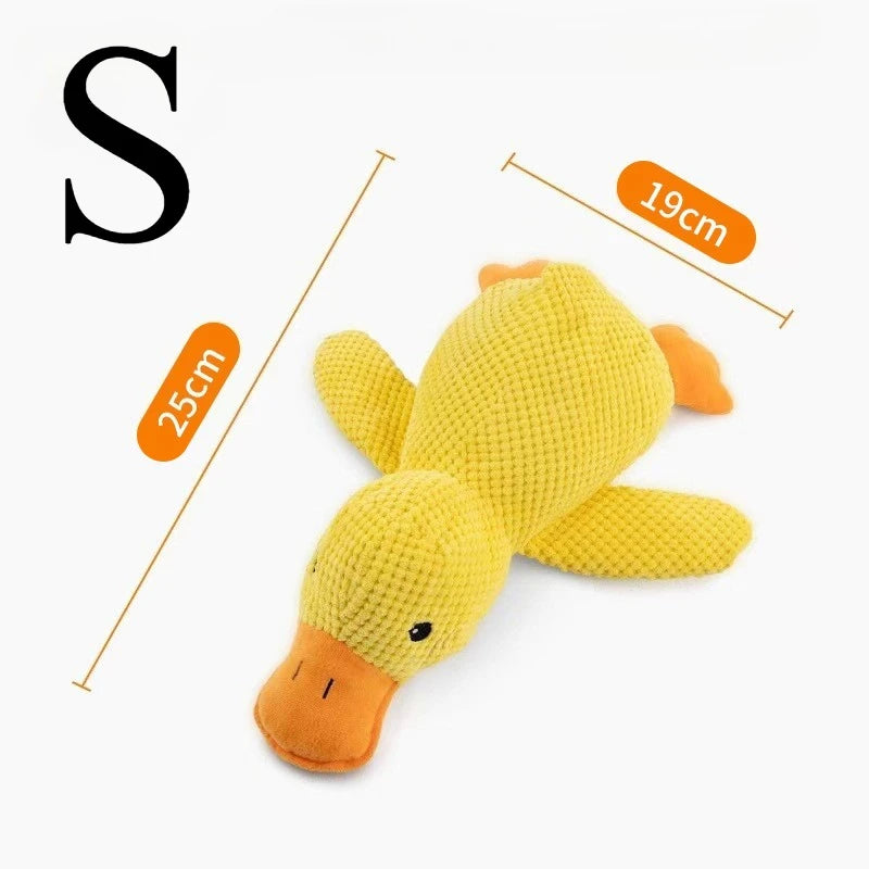 Plush Fleece Chew Toy Bite Resistant Teeth Grinding Duck Dog Toy