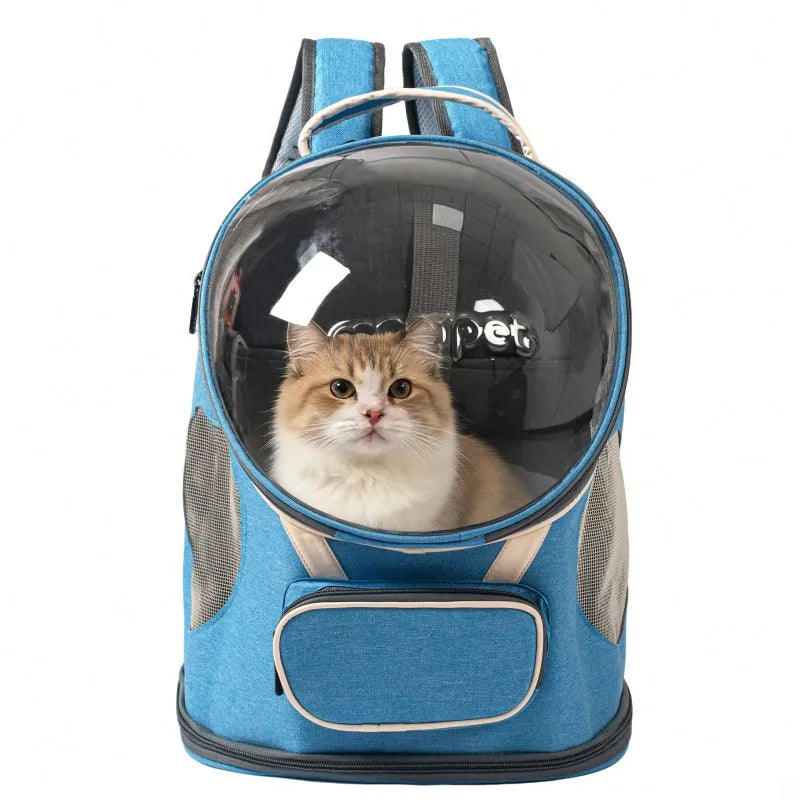 Foldable Breathable Cat And Dog Backpack Carrier For Travel