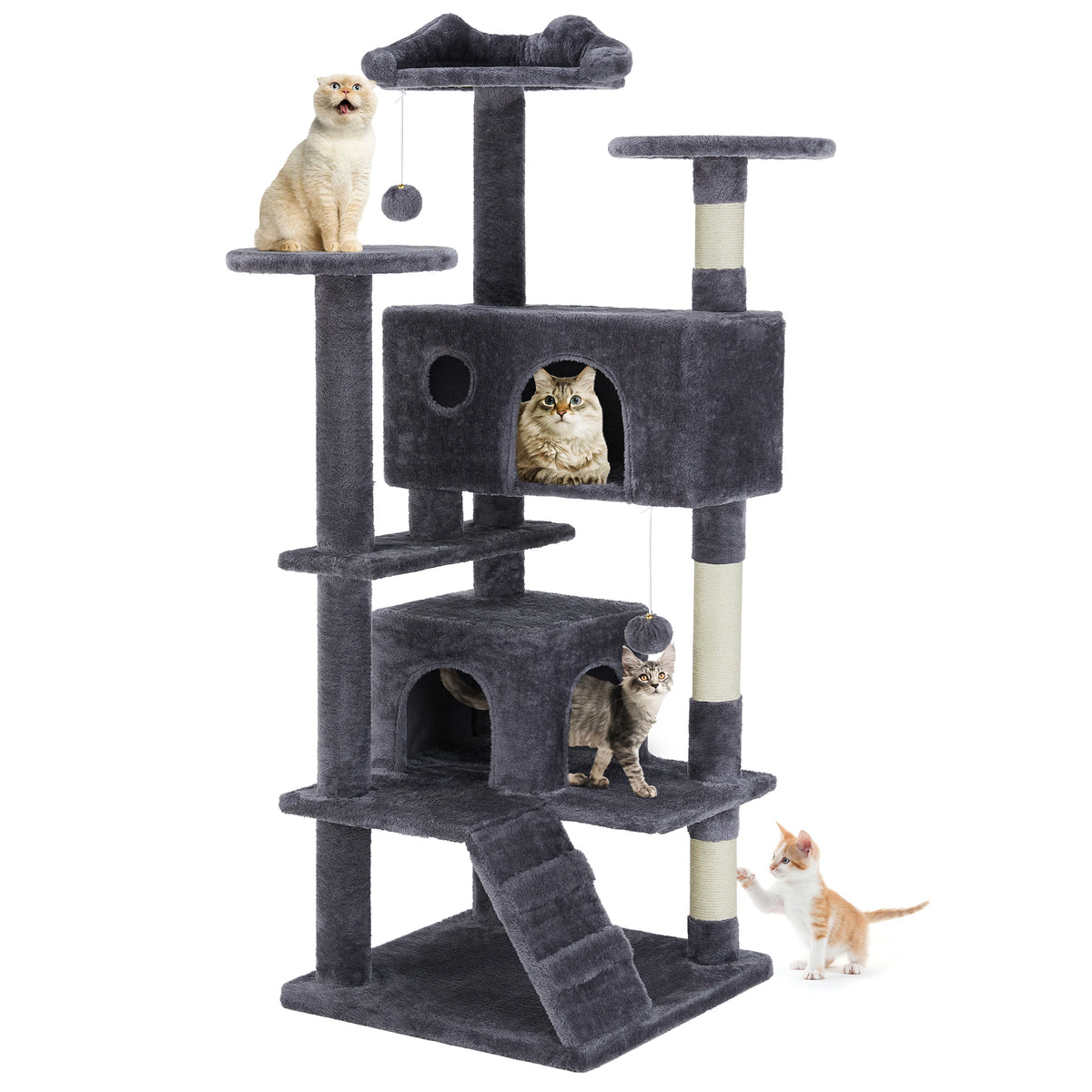 MCQ Multilayer Cat Tree Tower With Sisal Scratching Condo