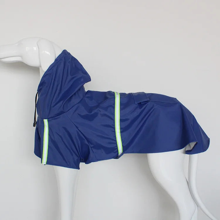 Waterproof Dog Raincoat Featuring Reflective Hood For Daily Walks