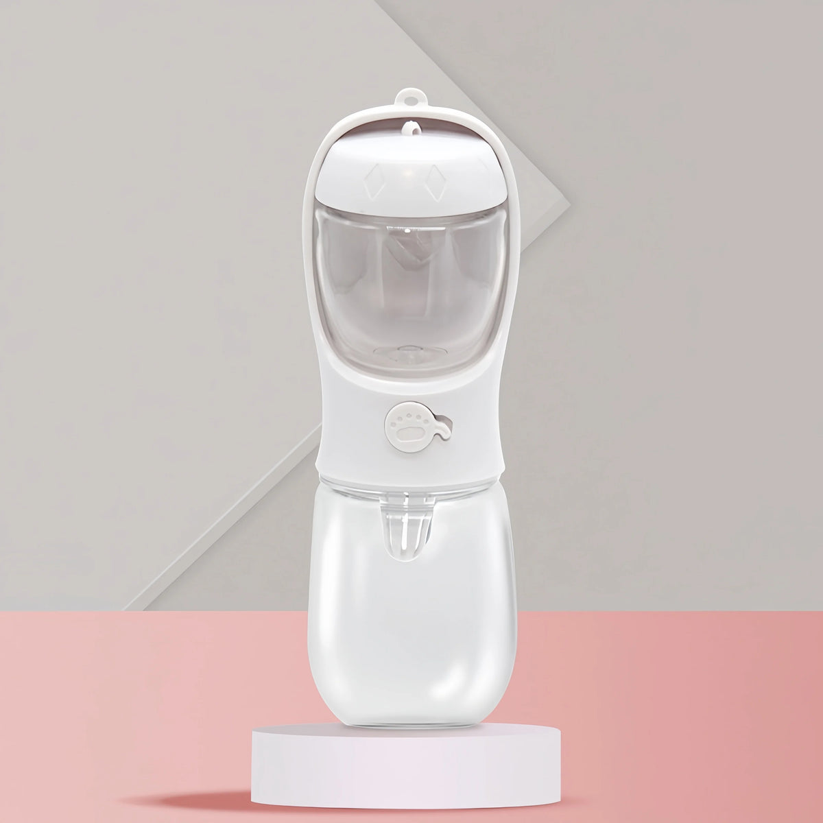Portable Pet Water Bottle With Food Storage And Drinking Bowl