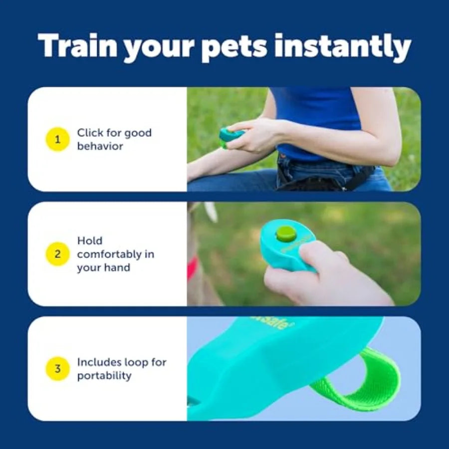 Clik-R Ergonomic Dog Training Clicker With Comfort Finger Band
