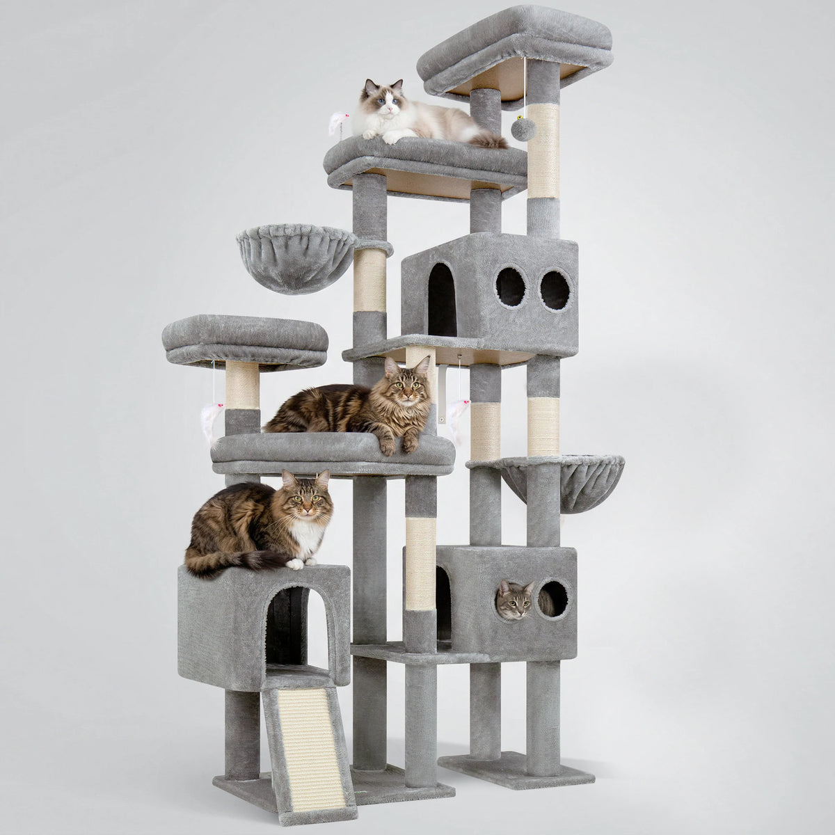 GLOBLAZER Heavy Duty Multi Level Cat Tree Condo For Cats
