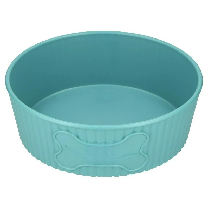 Sturdy Round Plastic Pet Bowl Perfect For Daily Use