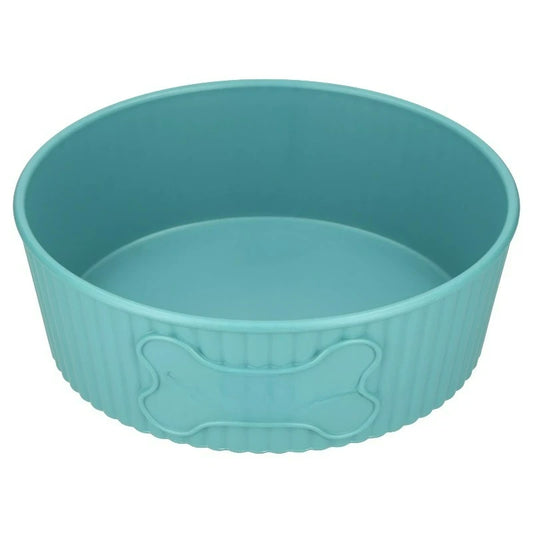 Sturdy Round Plastic Pet Bowl Perfect For Daily Use