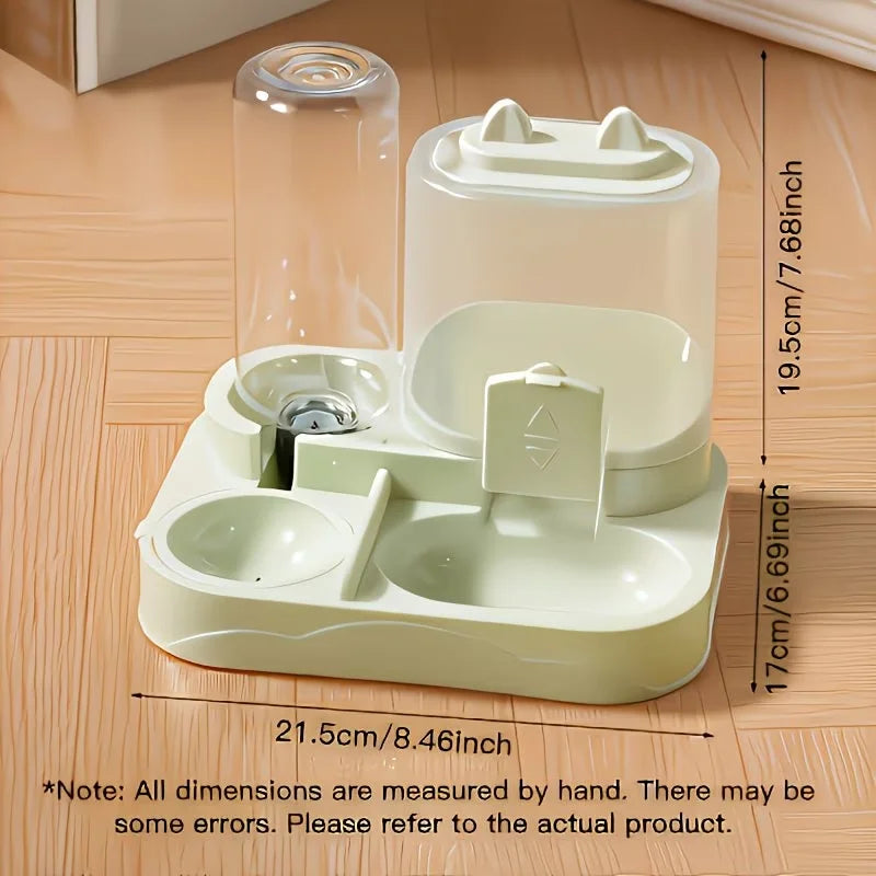 2In1 Pet Feeder Water Dispenser Dry Wet Separation For Pets