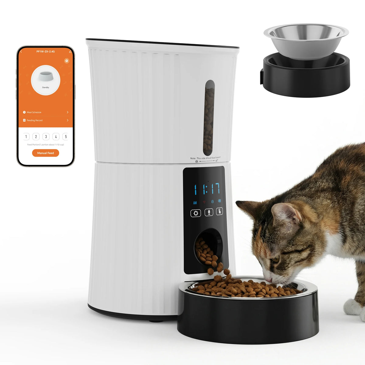 Jhk Automatic Smart Cat Feeder With App Control And Timer