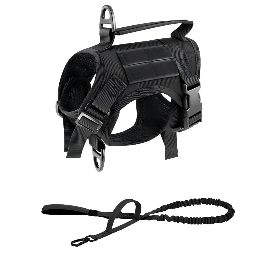 PETRAVEL Tactical Cat Harness Vest Leash Set for Outdoor Training