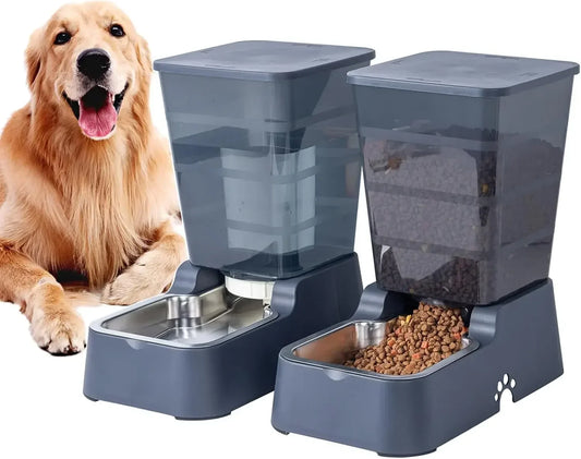 Meikuler Pet Feeder With Water Dispenser for Dogs and Cats