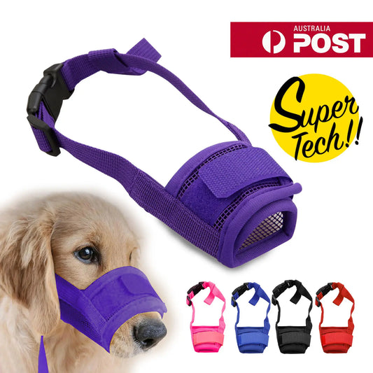Adjustable Dog Muzzle Mask For Chewing And Barking Prevention