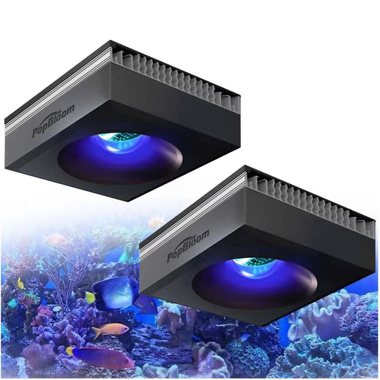 PopBloom 100W WiFi Marine Reef Aquarium LED Full Spectrum Light