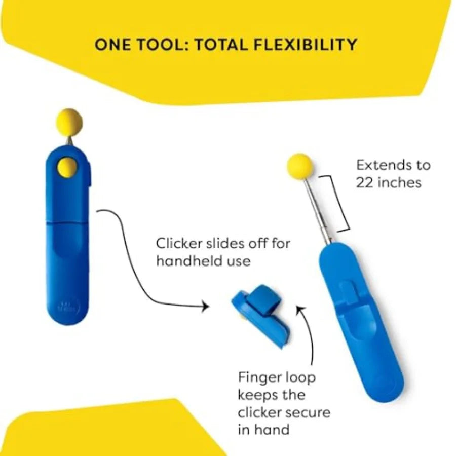Cat Training Clicker With Wearable Finger Button And Target Stick