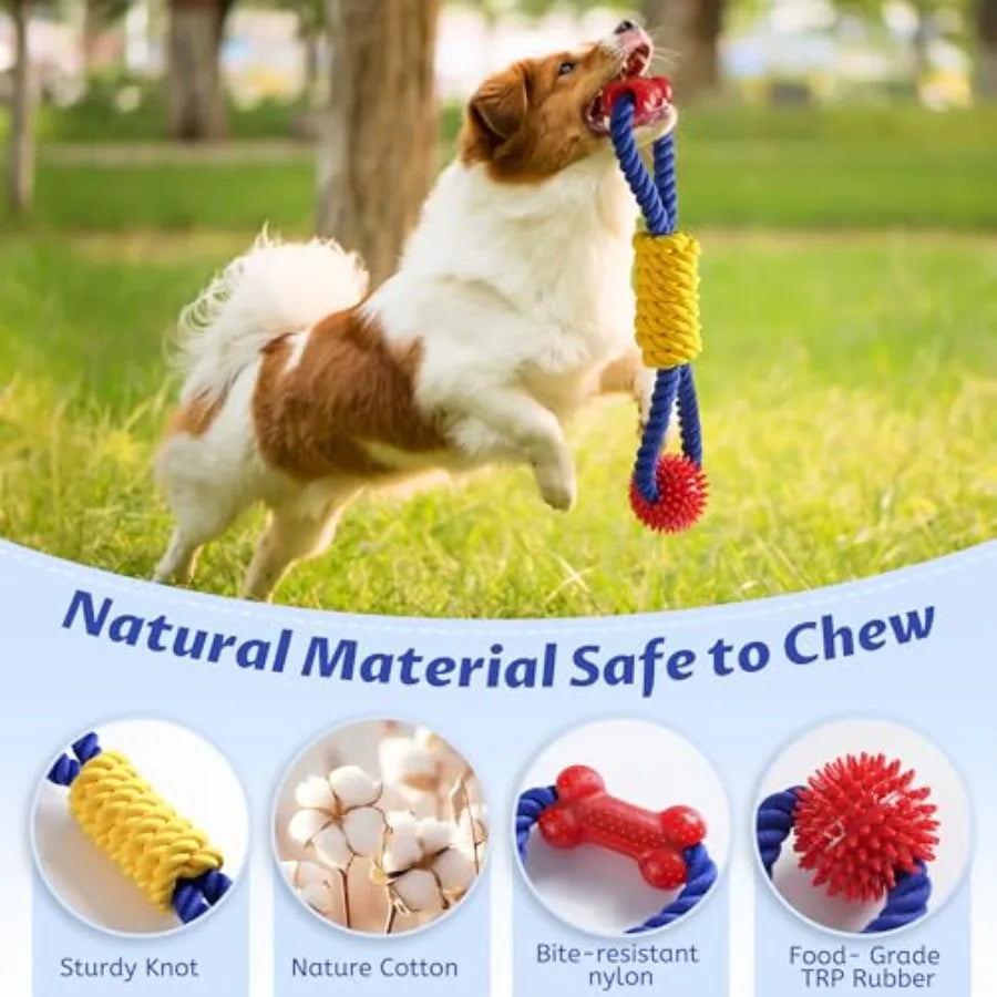 Premium Durable Nylon Sisal Dog Rope Toy For Active Dogs