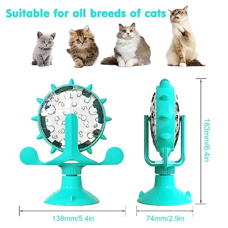 Interactive Rotating Pet Treat Dispenser Toy For Pets